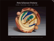 Tablet Screenshot of petescherzerpottery.com
